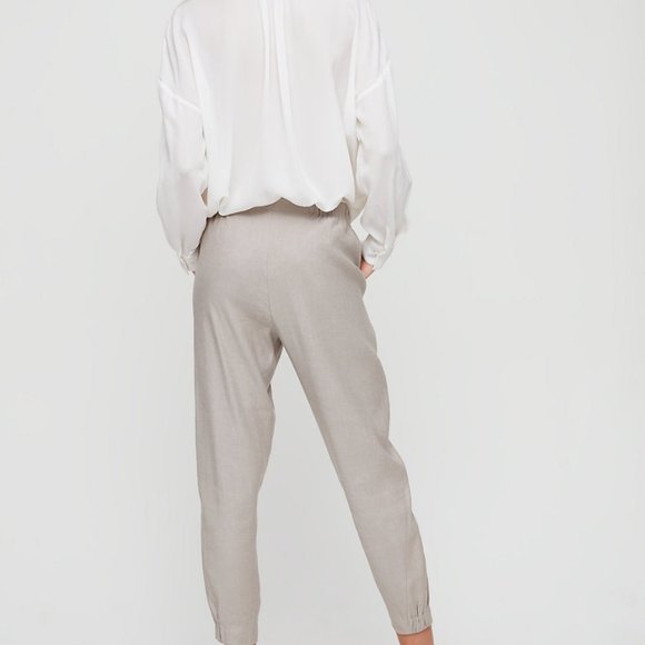 (SOLD) Aritzia Babaton Dexter Linen Pant Size XS - Picture 4 of 5
